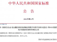 國(guó)家標(biāo)準(zhǔn)委批準(zhǔn)450項(xiàng)推薦性國(guó)標(biāo)和4項(xiàng)國(guó)標(biāo)修改單，涉及儀器檢測(cè)方法