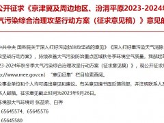 京津冀及周邊地區(qū)、汾渭平原2023-2024年秋冬季大氣污染綜合治理攻堅(jiān)行動方案(征求意見稿)